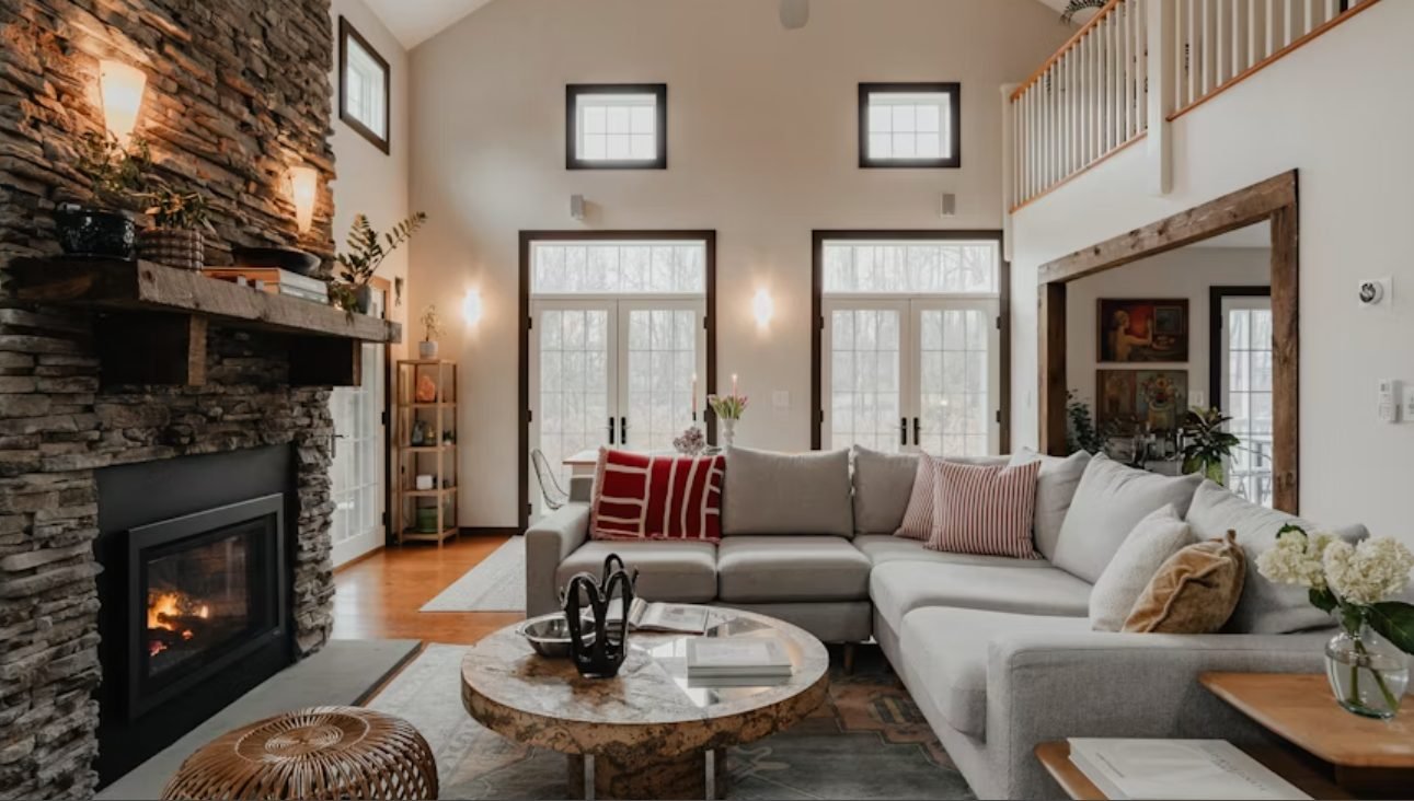 A beautifully staged living room